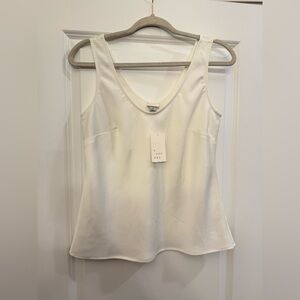 a new day Satin White Tank